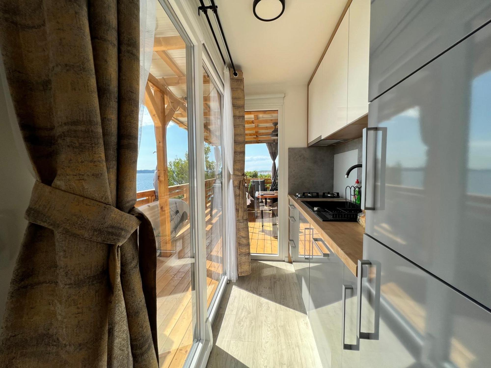 D-View Premium Mobile Home - Panoramic Seaview - 150 M From Beach, Free Parking ドラゲ エクステリア 写真
