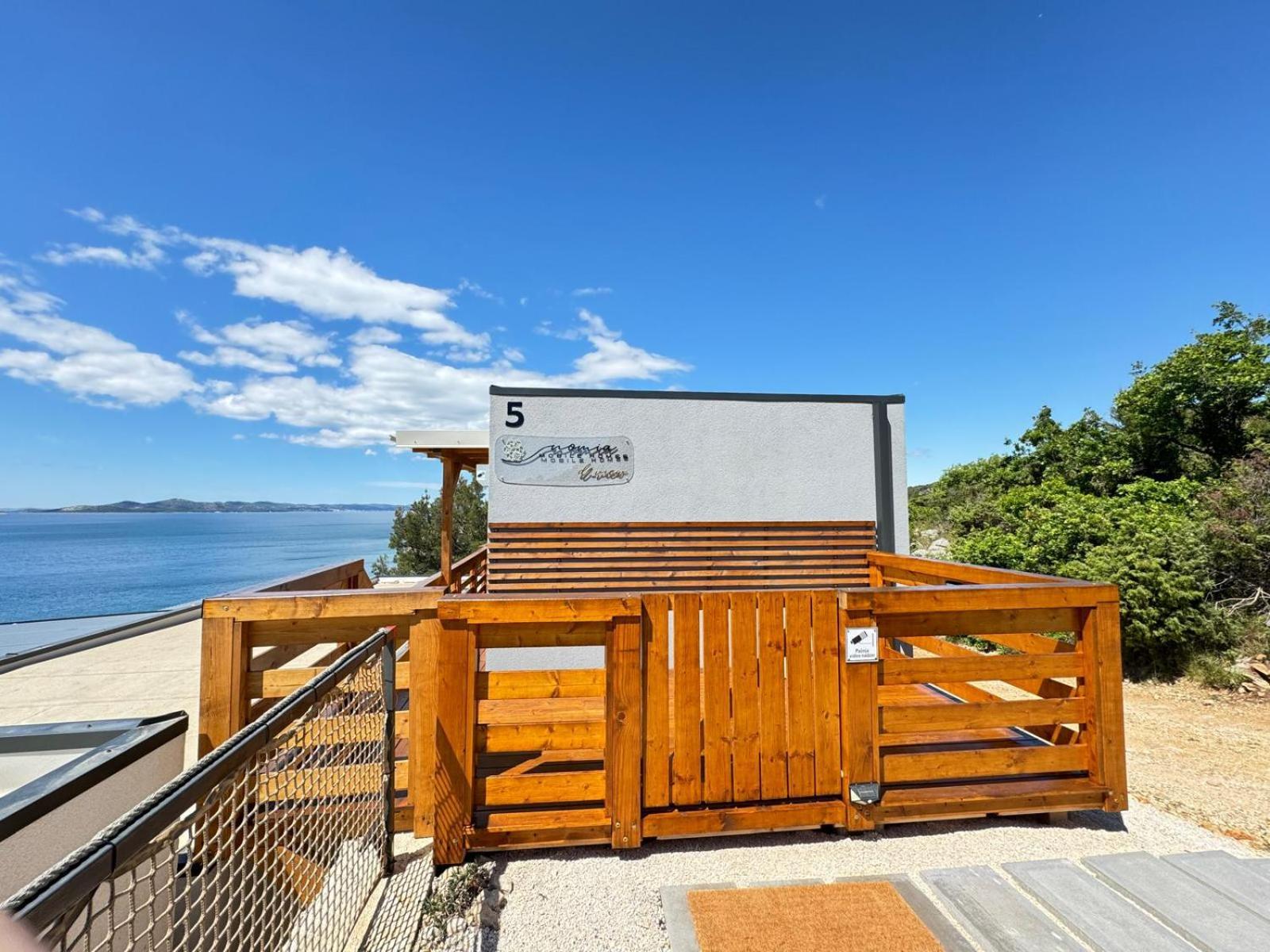 D-View Premium Mobile Home - Panoramic Seaview - 150 M From Beach, Free Parking ドラゲ エクステリア 写真