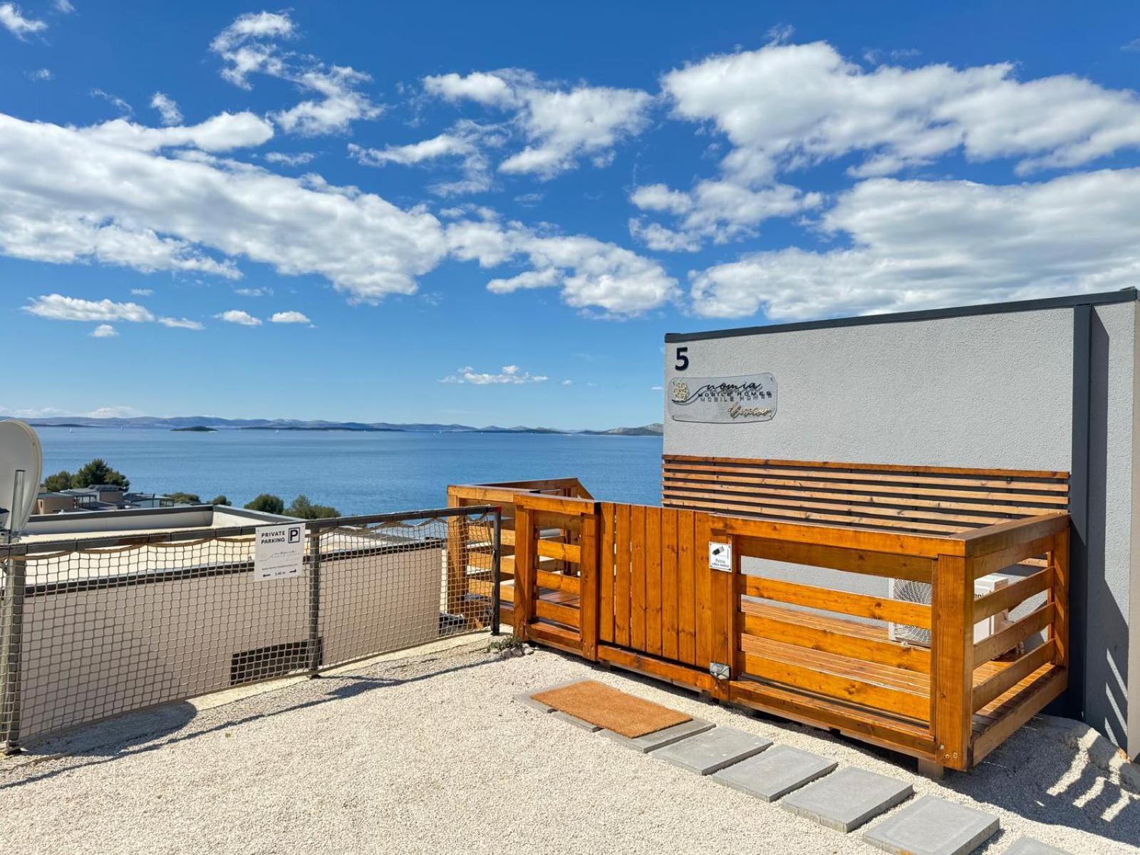 D-View Premium Mobile Home - Panoramic Seaview - 150 M From Beach, Free Parking ドラゲ エクステリア 写真