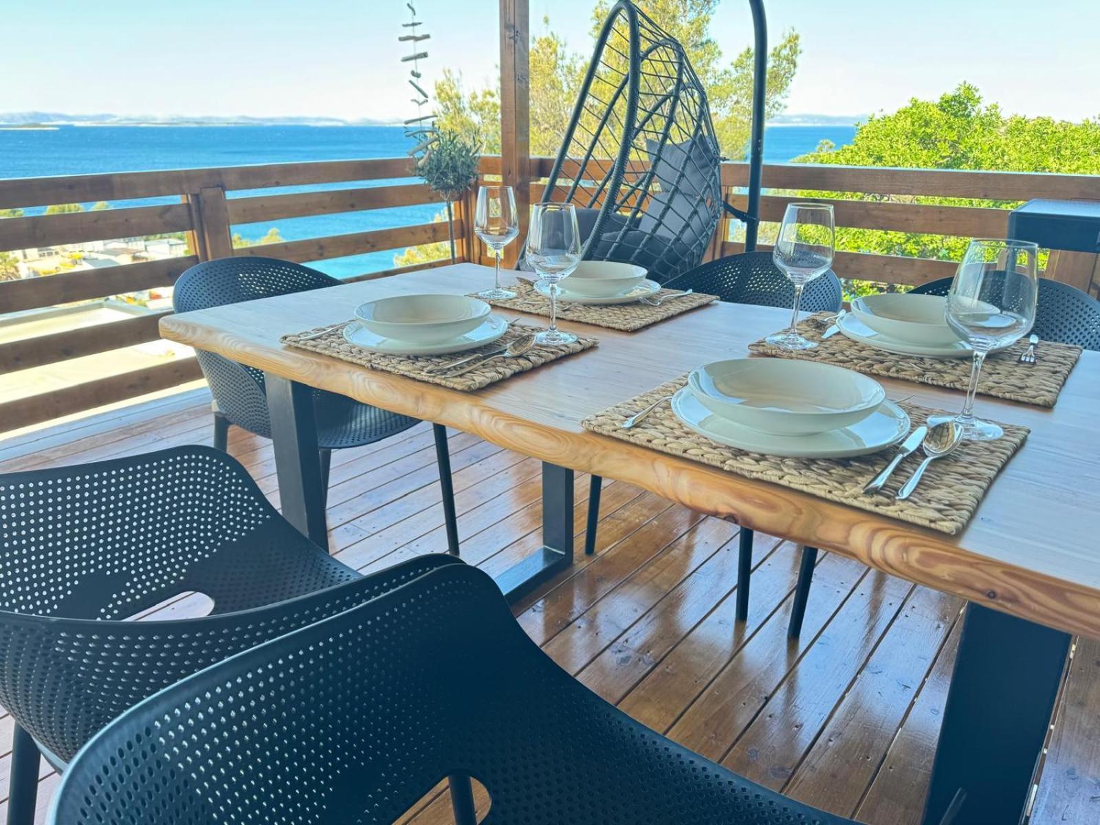 D-View Premium Mobile Home - Panoramic Seaview - 150 M From Beach, Free Parking ドラゲ エクステリア 写真